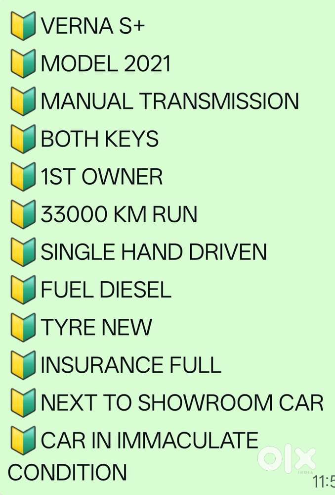 Hyundai Verna S+, 2021, Diesel