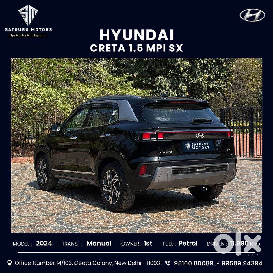 Hyundai Creta Sx Petrol Mt, 2024, Petrol