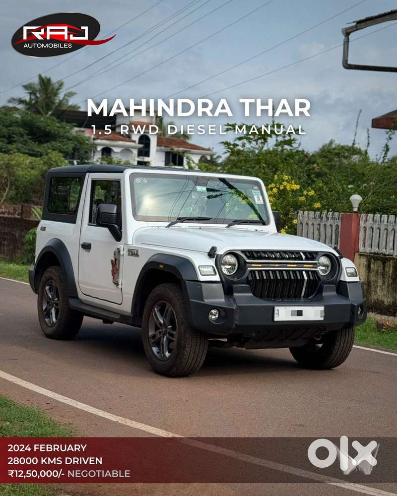 Mahindra Thar 1.5 Ax (o) Hard Top Diesel Mt Rwd, 2024, Diesel