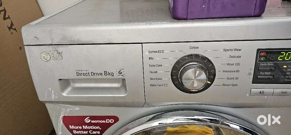 LG front loading Washing machine (6kg) available for sale