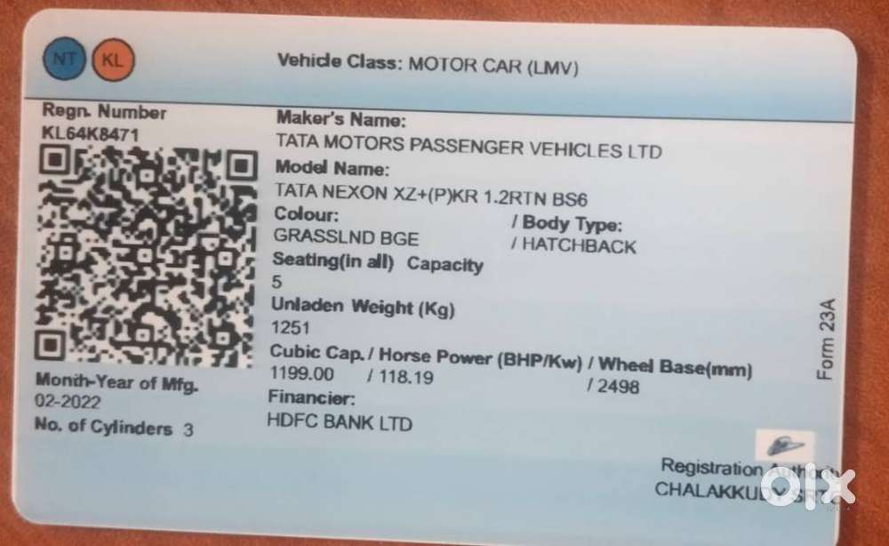 Tata Nexon 1.2 Revotron Xza Plus, 2022, Petrol