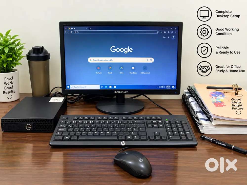 Dell OptiPlex 3050 Desktop Full Set | Monitor + Keyboard + Mouse