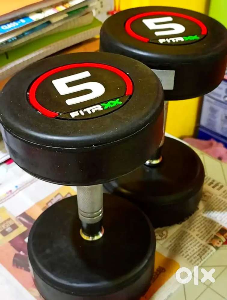 FITRXX 5kg Steel Dumbbell Pair