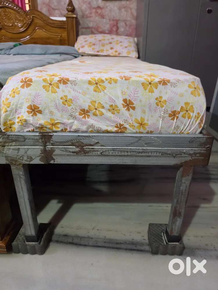 Iron bed with matters