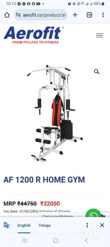 Aerofit all in discount one gym machine