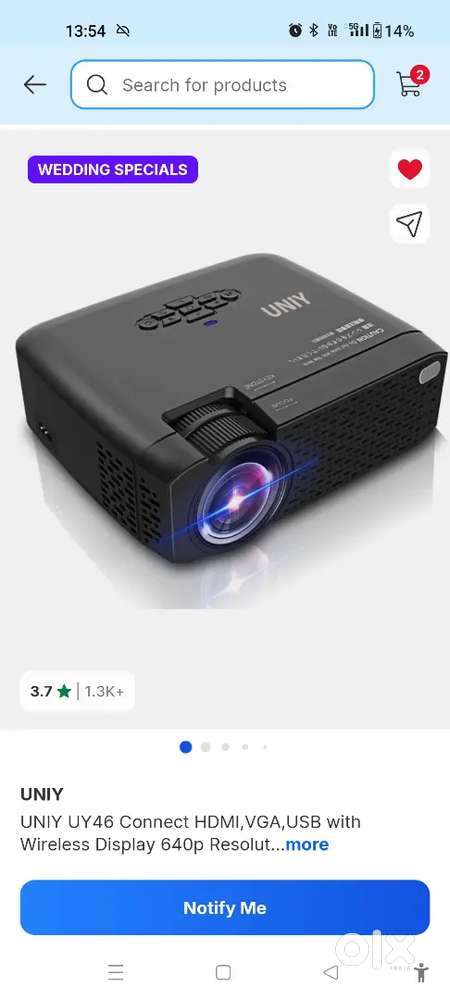 Uniy u46 projector