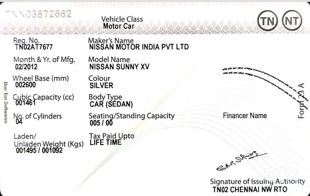 Nissan Sunny Diesel 2012