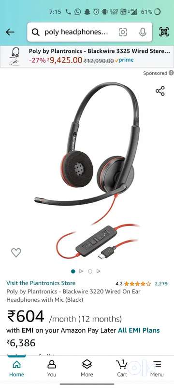 Plantronics wired discount