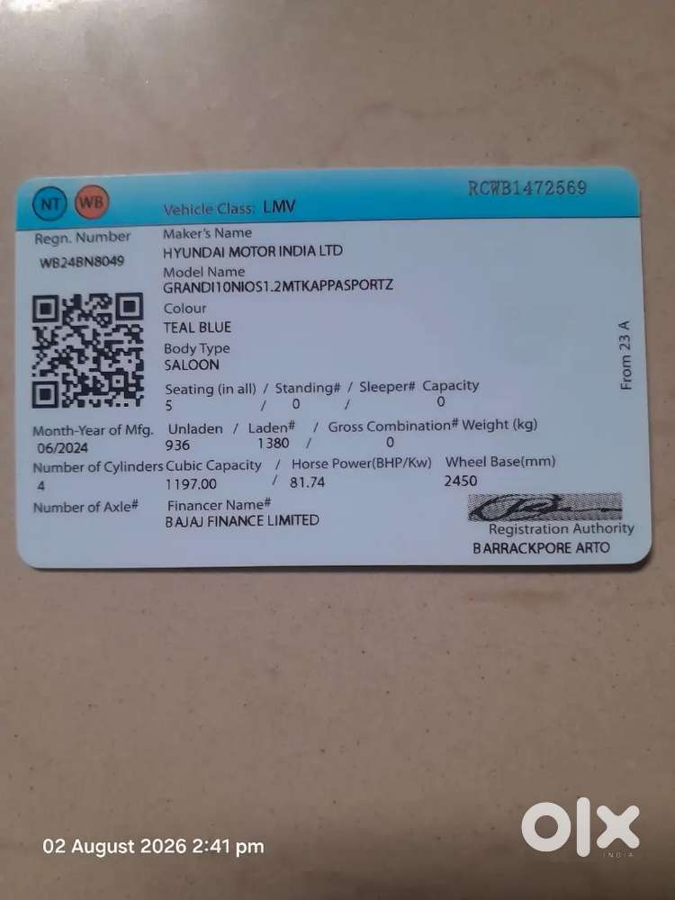 Hyundai Grand I10 Nios Sportz Petrol 2024