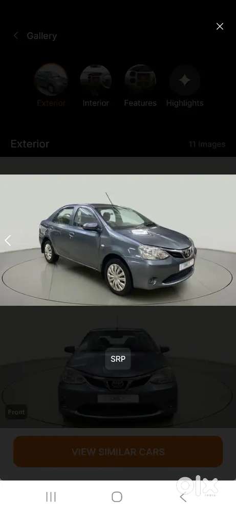 Toyota Etios 2015 Petrol 70439 Km Driven