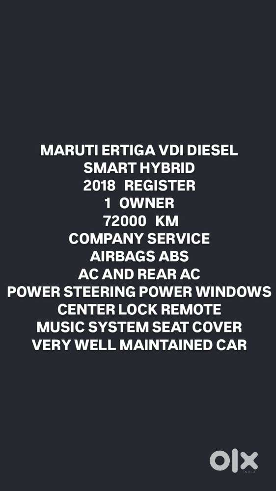 Maruti Suzuki Ertiga 2015-2018 Vdi Abs Limited Edition, 2018, Diesel