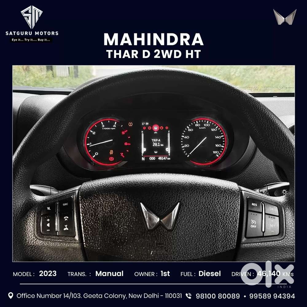 Mahindra Thar Lx 4-str Hard Top Mt, 2023, Diesel