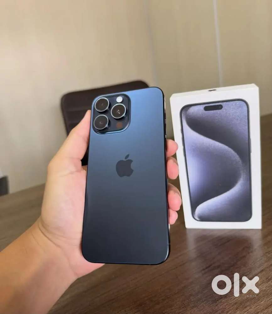 IPHONE 15 PRO BLUE TITANIUM 12 MONTH WARRANTY STORAGE (( 512GB))