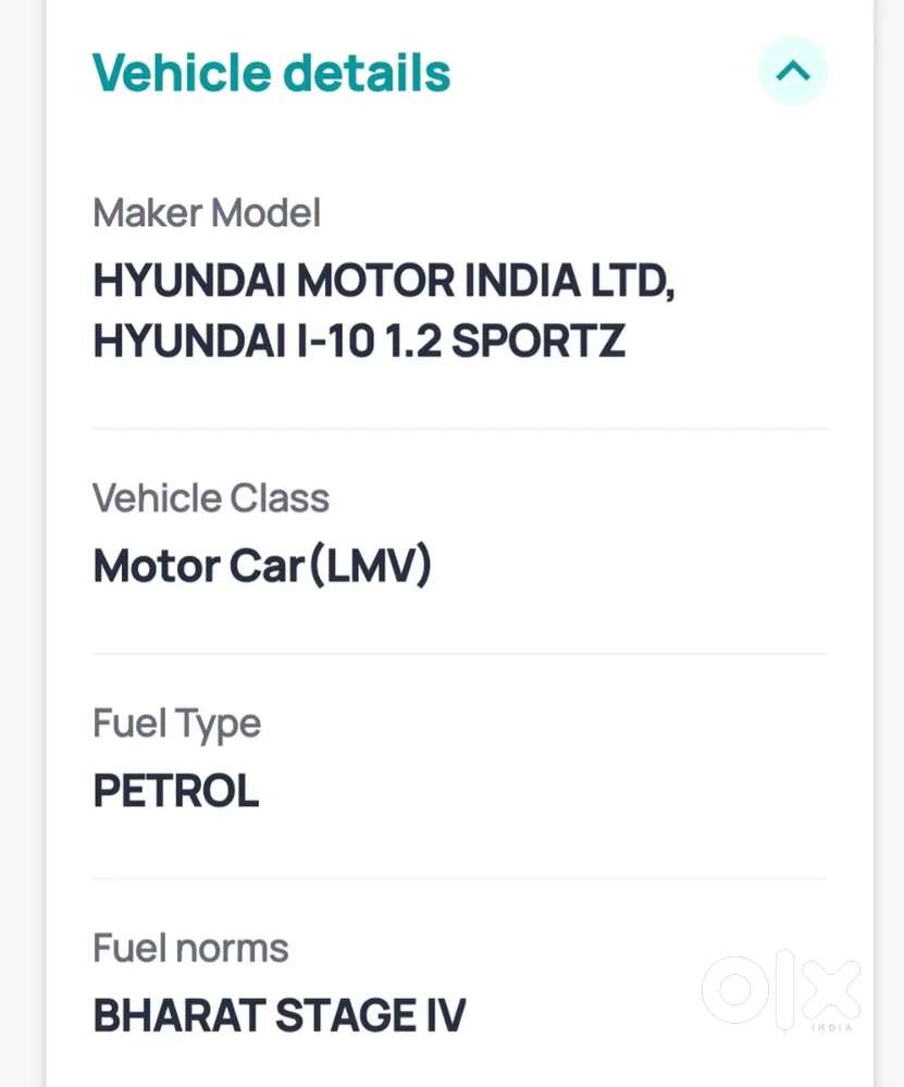 Hyundai I10 Sportz 2012,all 4 Tyries New With Mrf Brand.