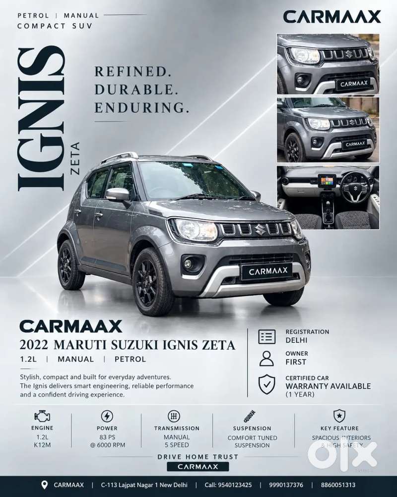 Maruti Suzuki Ignis 1.2 Zeta Mt, 2022, Petrol