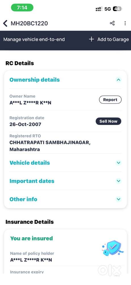 Document Rr  2027 Maruti Suzuki Alto 2007 Automatic Petrol Car