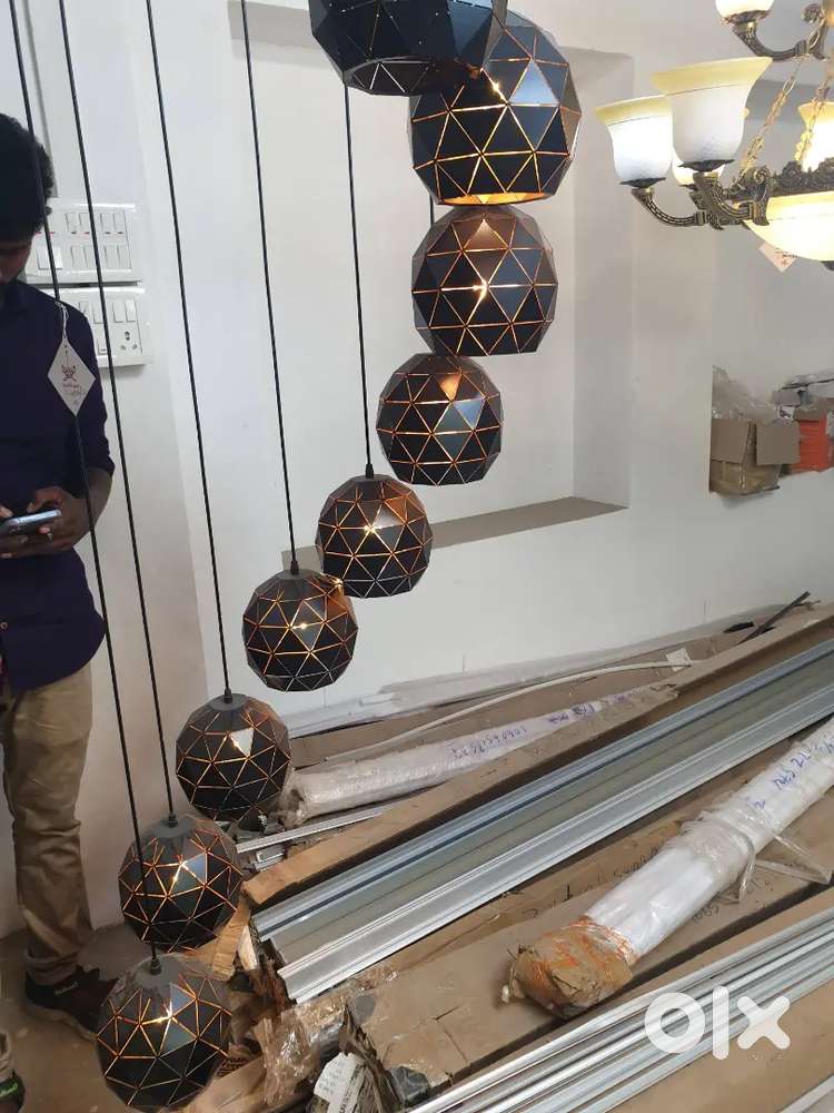 New unboxed chandelier