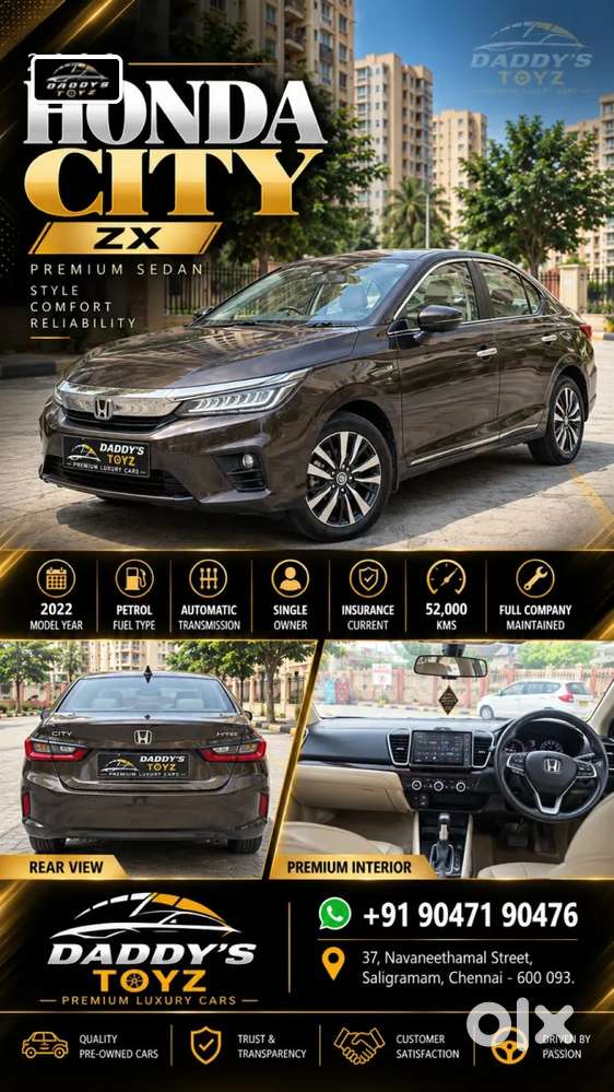 Honda City Zx, 2022, Petrol