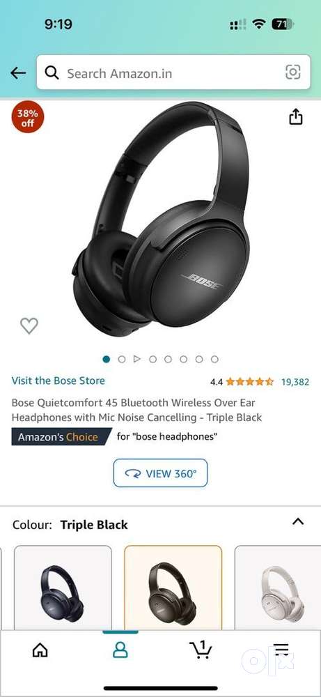 Bose discount headphones box