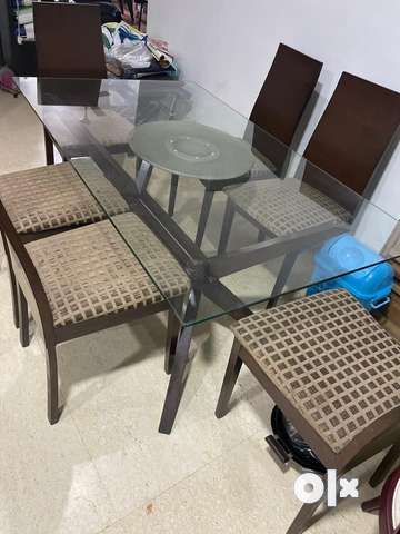 Glass table and online chairs