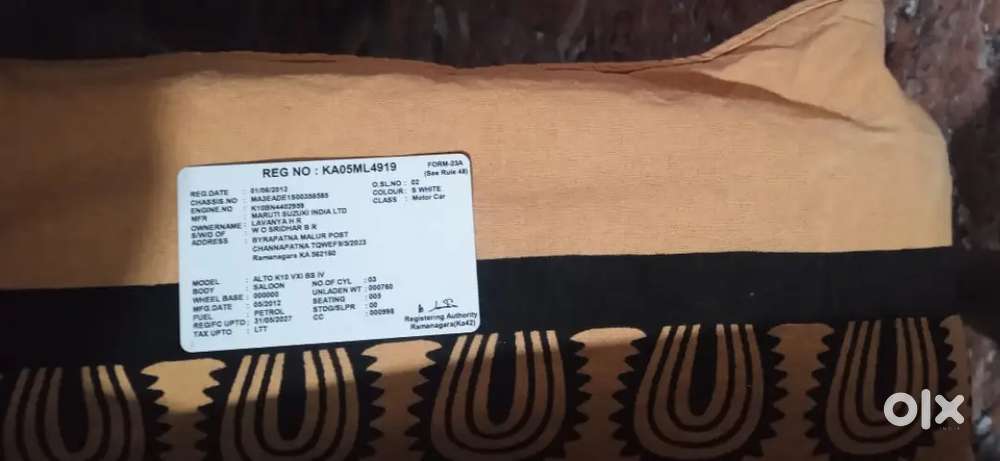Maruti Suzuki Alto 800 2012 Petrol 54000 Km Driven