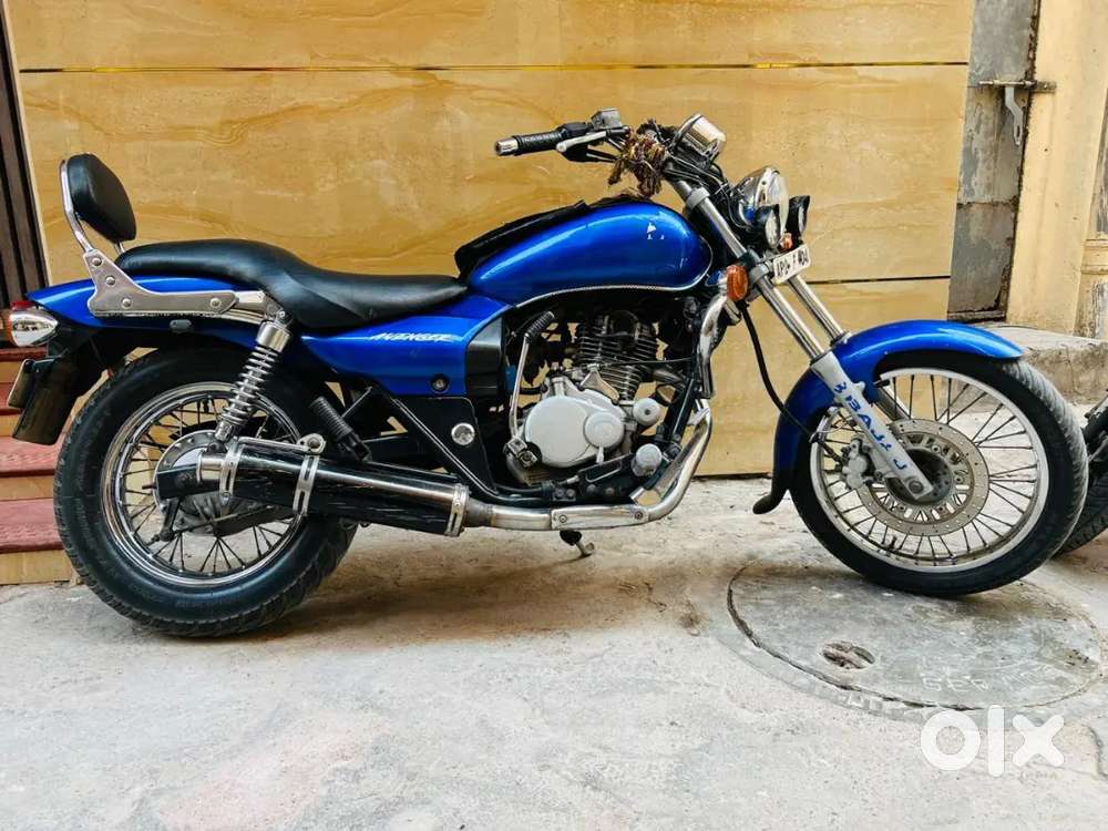 Old Motorcycle Modification Accessories Modified Blue Avenger Bike