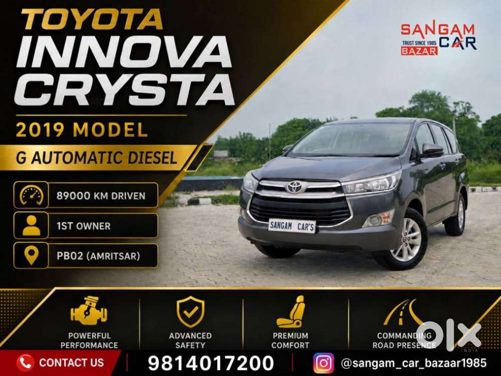 Toyota Innova Crysta G 7 Str, 2019, Diesel