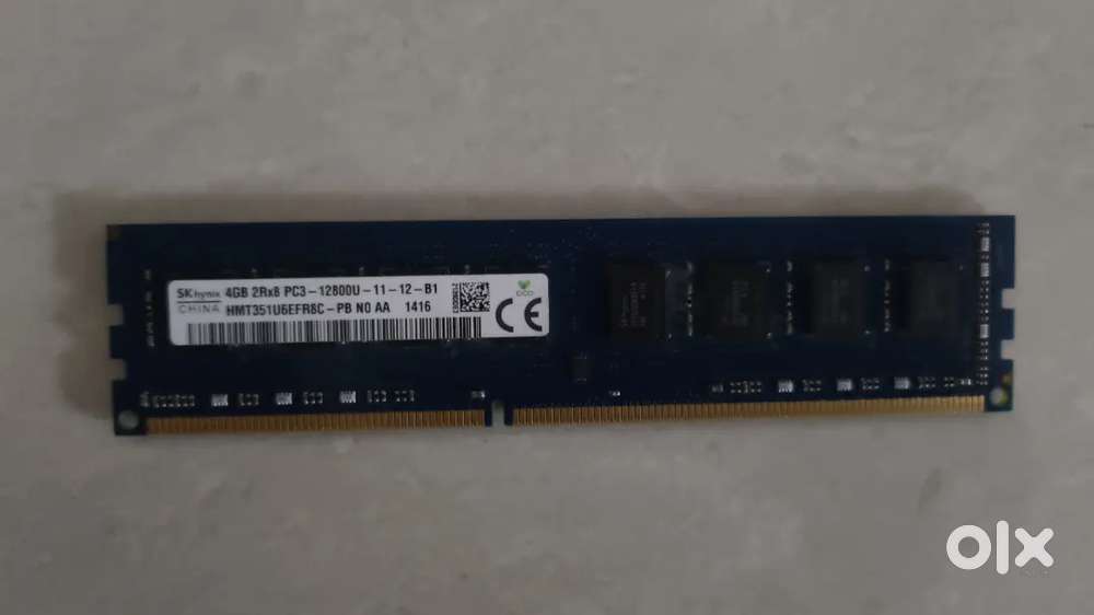 Ddr3 4gb ram  12800U