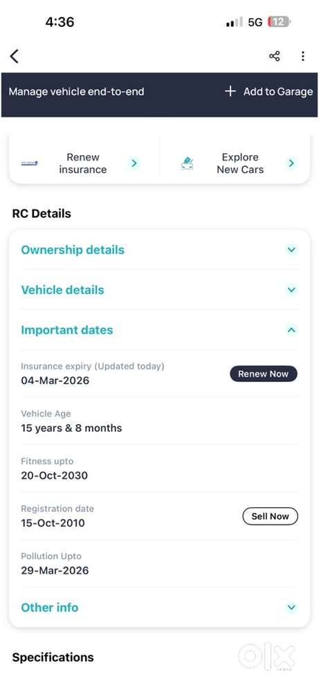 Hyundai I20 Petrol 2010 Year