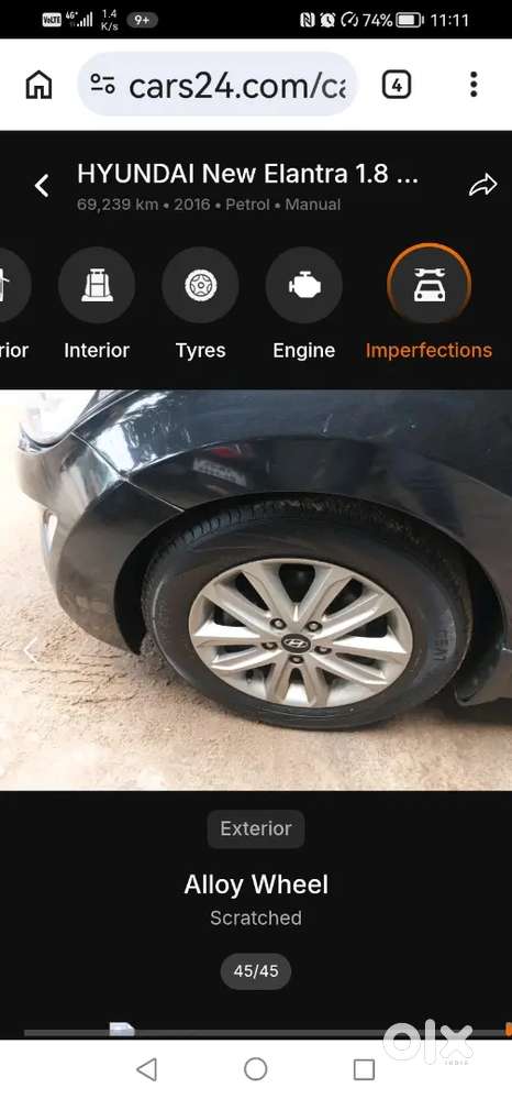 Hyundai Elantra 2016 Petrol Good Condition