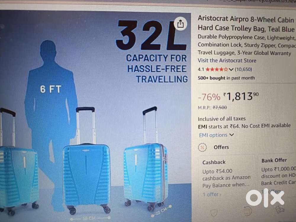 Aristocrat Airpro 8-wheel Trolley Bag