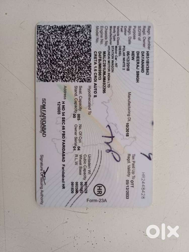 Hyundai Creta 1.6 Sx Automatic, 2018, Diesel