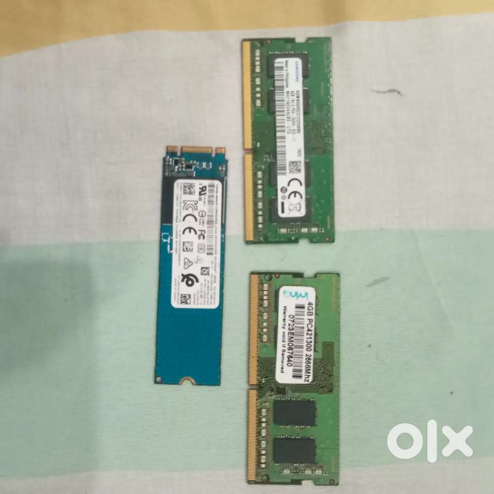 2*4gb ddr4 ram and 256gb nvme ssd