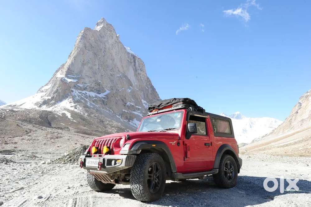 Mahindra Thar Petrol Hard Top Top Model Red Rage