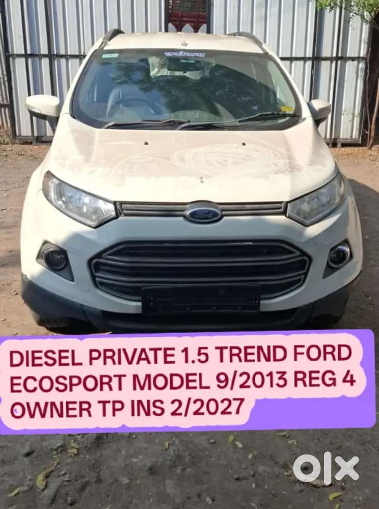 Diesel Ecosport 1.5 Trend Model 9/2013 Reg 4 Owner Tp Ins