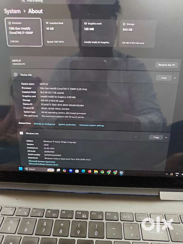Samsung touch screen 13th gen i7