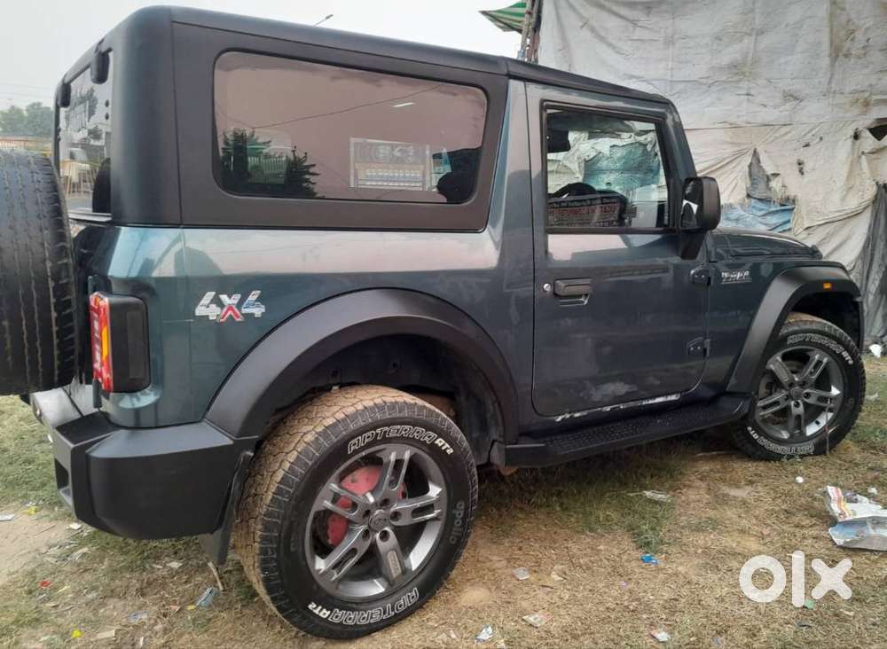 This Mahindra Thar (lx Hard Top, Diesel Mt) In Aqua Maraine Colour
