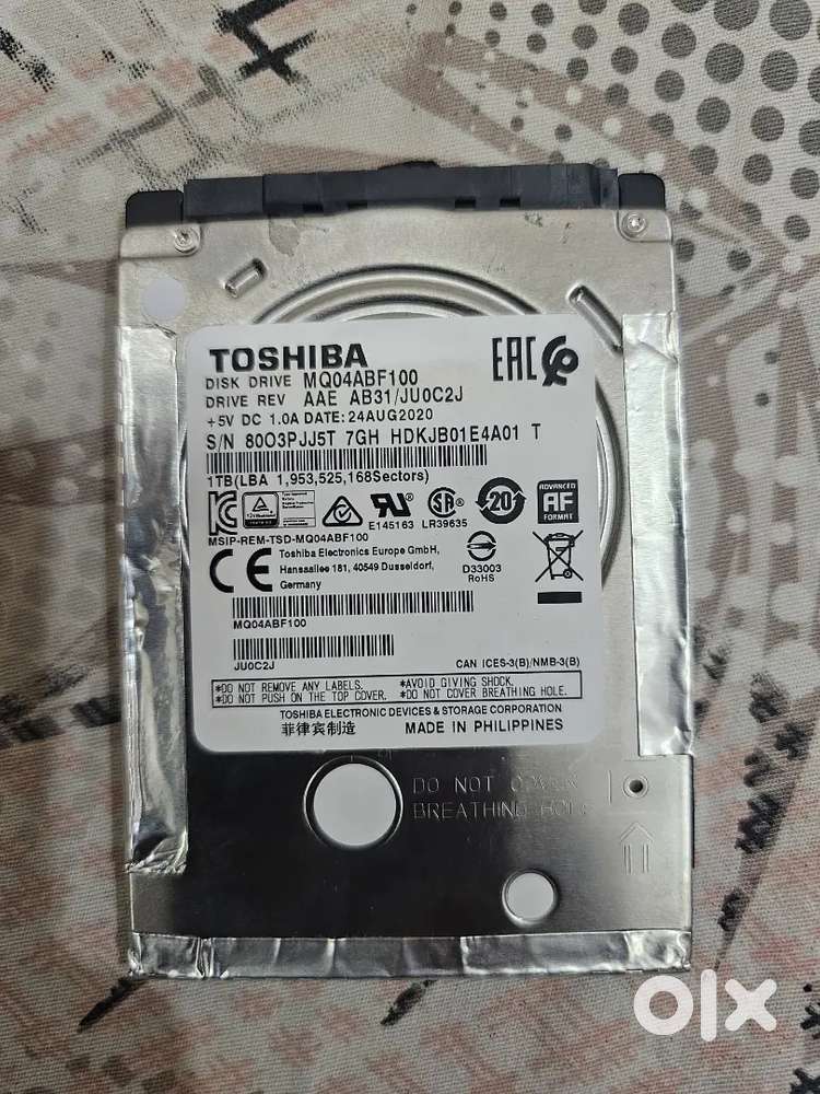 Toshiba 1 TB HDD Hard drive (disk) internal