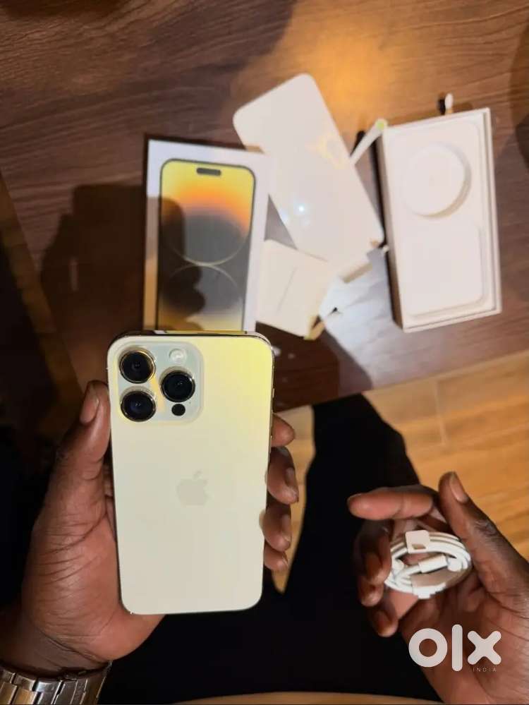 14 PRO MAX GOLD COLOUR 256GB WITH ACCESSORIES