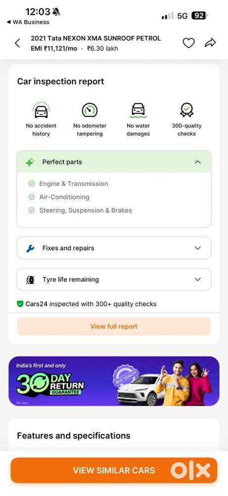 Tata Nexon 2021 Petrol Good Condition