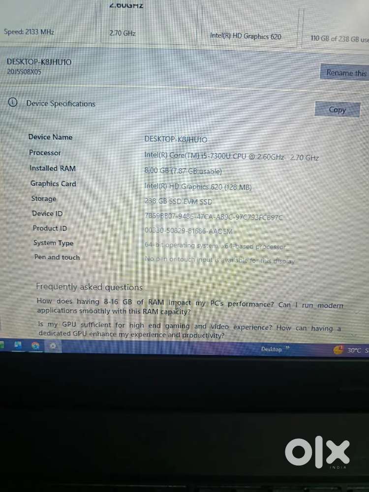 ThinkPad i5-7th gen