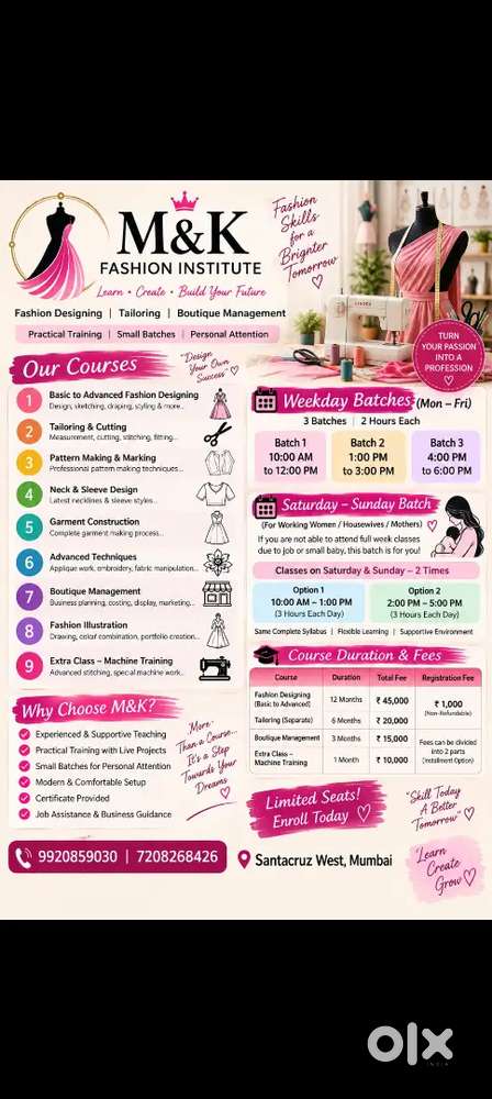M&K fashion designing institute