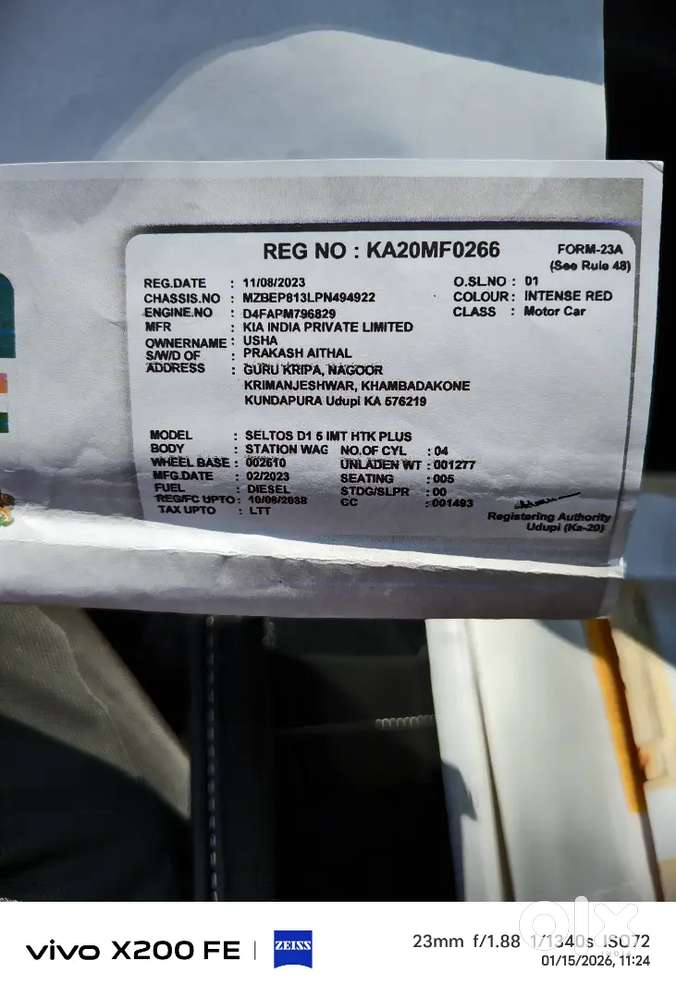 Kia Seltos 11-08-2023 Diesel 60000 Km Driven