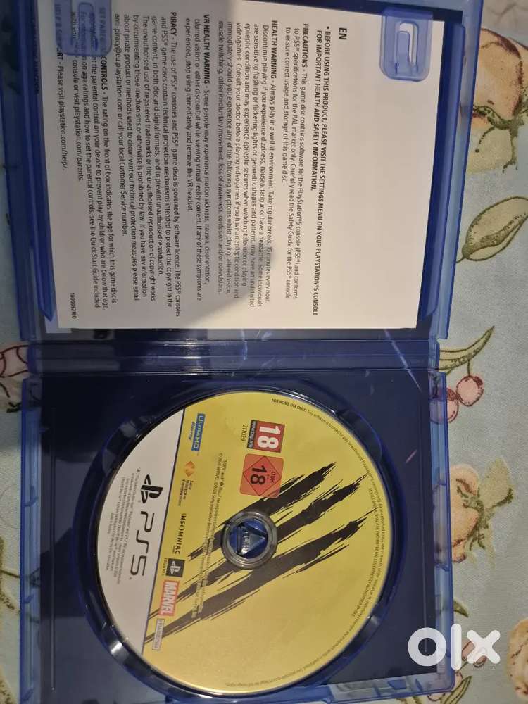 Wolverine ps5 game disc