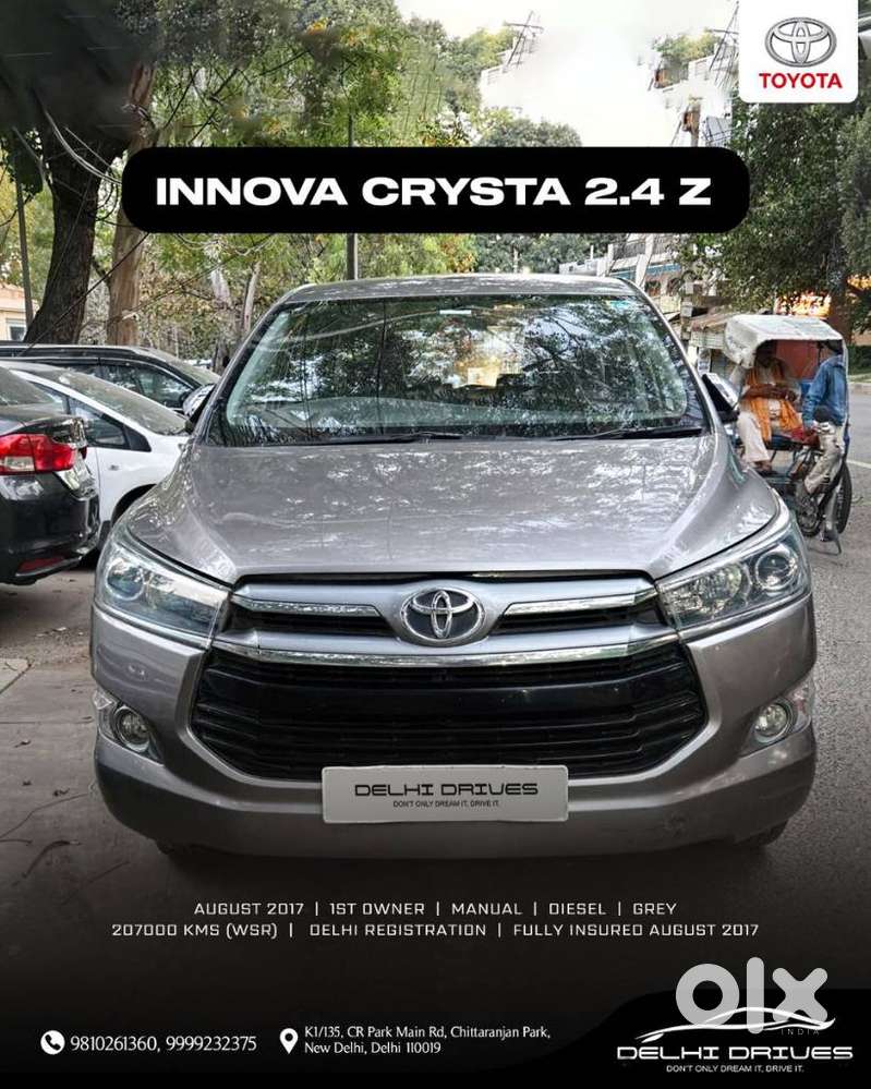 Toyota Innova Crysta Zx 2.4 Diesel 7 Seater, 2017, Diesel