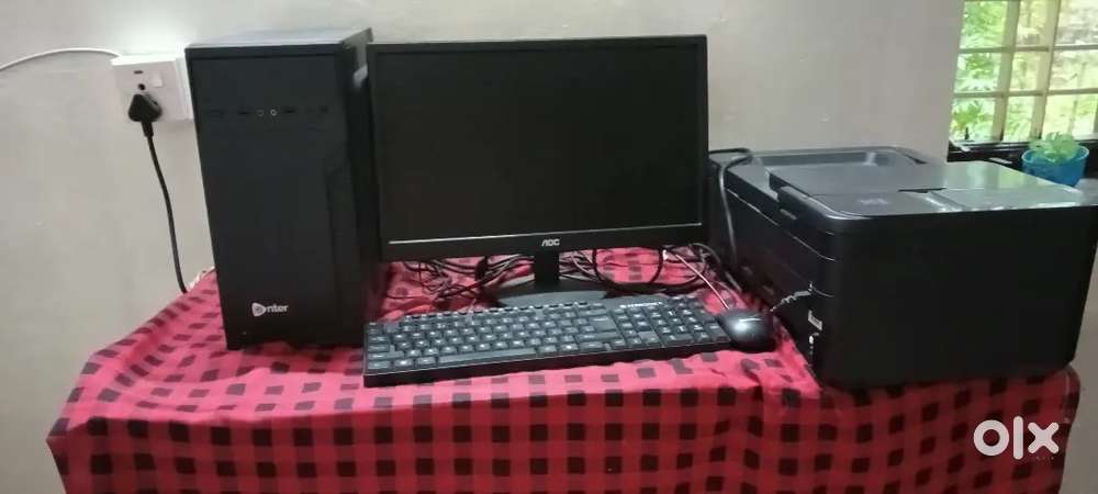 Used Desktop with canon printer for  sale at palakkad sale
