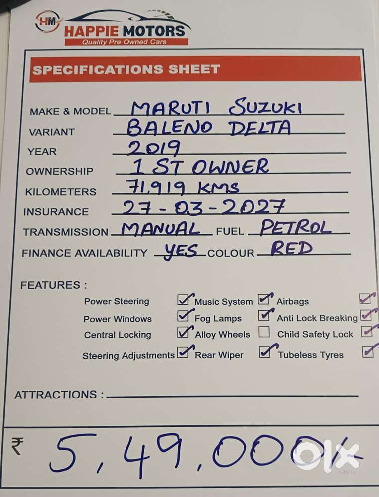 Maruti Suzuki Baleno 1.2 Delta, 2019, Petrol