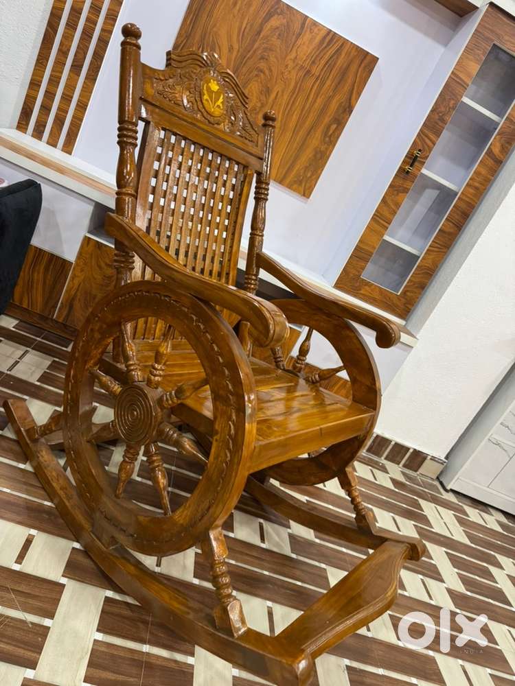 Teak wood rocking chair at whole sale price 8499/- - Sofa & Dining