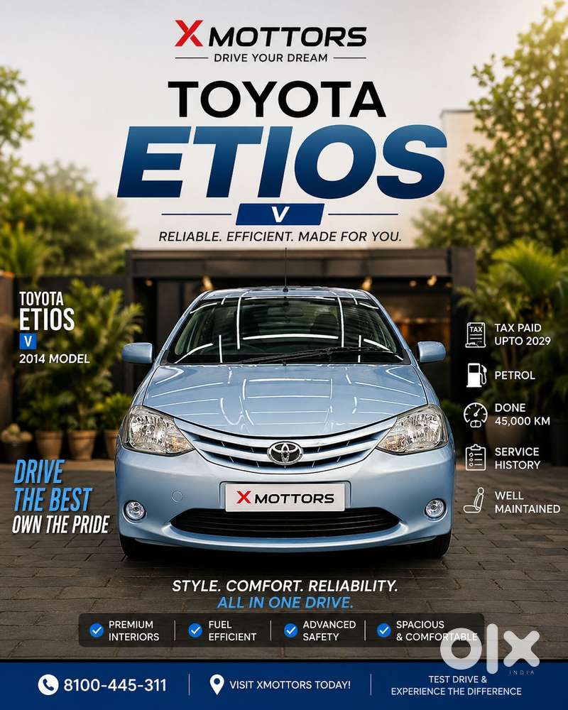 Toyota Etios 2014-2016 G, 2014, Petrol