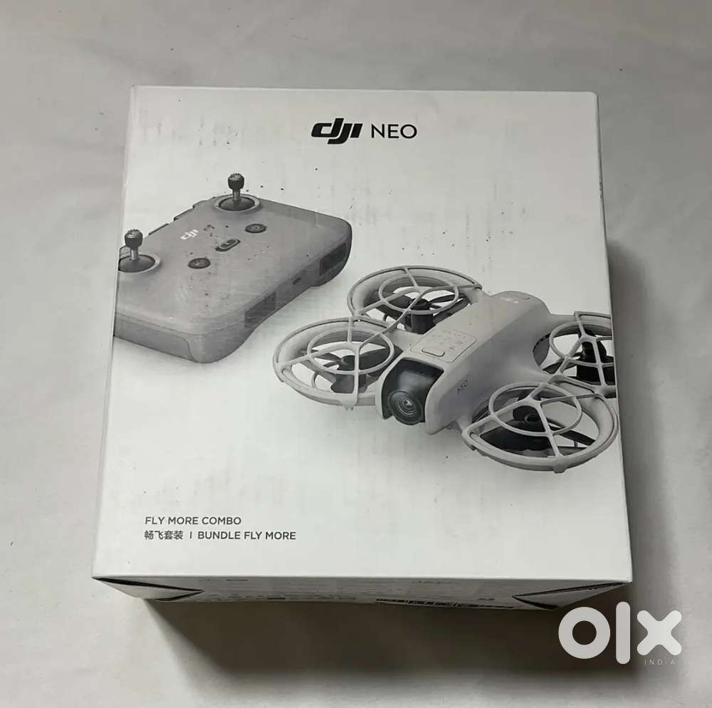 DJI Neo Fly More Combo 4K Drone Kit w/RC-N3 Remote 3 Batteries Open Bo